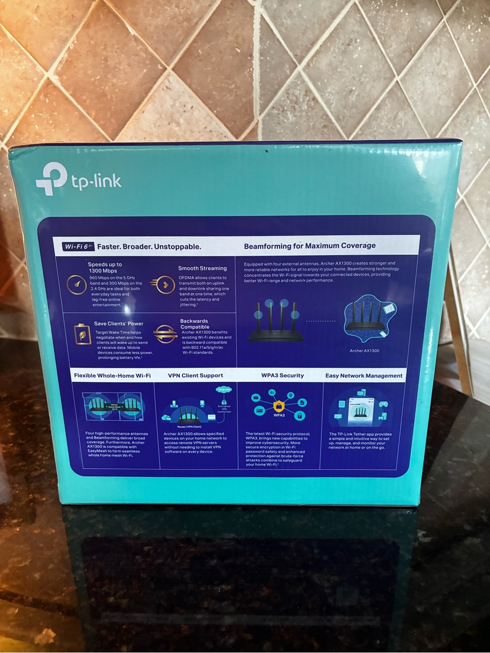 TP-Link Archer AX1300 Wi‑Fi 6 Router - Picture 3 of 5